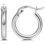 Small Sterling Silver Hoops - 14K Rose Gold Plated Hoop Earrings Set for Girl Gift