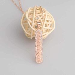 KUIYAI Moon Phase Pendant Necklace with Rhinestone Astronomy Lunar Necklace Crescent Moon Jewelry