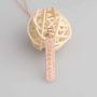 KUIYAI Moon Phase Pendant Necklace with Rhinestone Astronomy Lunar Necklace Crescent Moon Jewelry