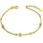 18K Solid Gold Bracelet for Women, Dainty Real Gold Beads Ball Adjustable Chain Bracelet Fine Jewelry Gift for Her, Wife, Mom, Girls, 6.5 18K Solid Gold Bracelet for Women, Dainty Real Gold Beads Ball Adjustable Chain Bracelet Fine Jewelry Gift for Her, Wife, Mom, Girls, 6.5
