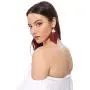 MIRMARU Fringe Tassel Silky Thread Dangle Drop Metal Hook Earrings-Drop Dangle Statement Earrings MIRMARU Fringe Tassel Silky Thread Dangle Drop Metal Hook Earrings-Drop Dangle Statement Earrings