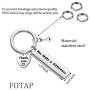 FOTAP Fitness Trainer Thank You Gift You Make a Difference Keychain Workout Jewelry Gift for Fitness Instructor