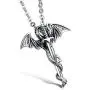Godyce Dragon Sword Pendant Necklace Stainless Steel Men Vintage Jewelry Godyce Dragon Sword Pendant Necklace Stainless Steel Men Vintage Jewelry