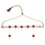 Efulgenz Fashion Jewellery Gold Plated CZ Faux Pearl Bridal Wedding Floral Necklace Earings Set