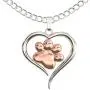 Dog Paw Necklace – Heart Shaped Paw Pendant for Women – Cute Dog Lover Charm with Message Card Dog Paw Necklace – Heart Shaped Paw Pendant for Women – Cute Dog Lover Charm with Message Card