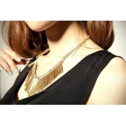 JOYID Sparkling Bars Choker Necklace Sequin Bib Chunky Collar Sweater Necklace Fashion Jewelry for Women