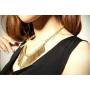 JOYID Sparkling Bars Choker Necklace Sequin Bib Chunky Collar Sweater Necklace Fashion Jewelry for Women