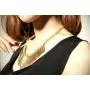 JOYID Sparkling Bars Choker Necklace Sequin Bib Chunky Collar Sweater Necklace Fashion Jewelry for Women