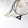 Antique Gold Plated Metal Leather Chain Zelda Pendant Necklace
