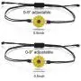 Your Always Charm Sunflower Pinky Promise Bracelets for 2 Best Friends Matching Long Distance Bracelet for Couple