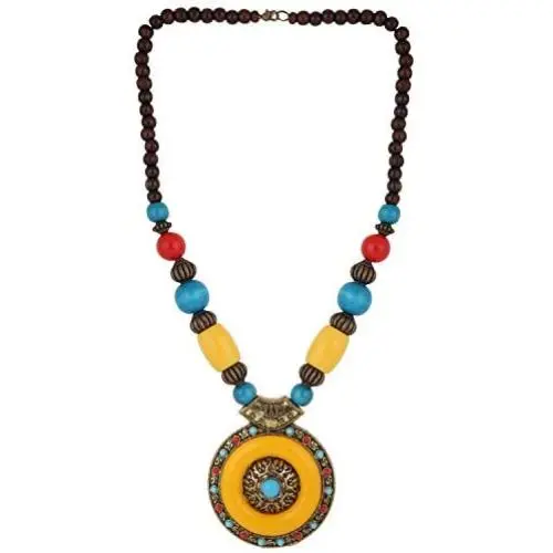Efulgenz Boho Indian Oxidized Beaded Vintage Tribal Statement Necklace Jewelry Fashion Costume Accessories for Girls Women Efulgenz Boho Indian Oxidized Beaded Vintage Tribal Statement Necklace Jewelry Fashion Costume Accessories for Girls Women