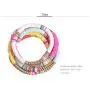 6Pcs Set Stack Rainbow Vinyl Disc Bead Surfer Stretch Bracelet Handmade Rainbow Polymer Elastic Rope Boho Beaded Bracelet Summer Beach Jewelry 6Pcs Set Stack Rainbow Vinyl Disc Bead Surfer Stretch Bracelet Handmade Rainbow Polymer Elastic Rope Boho Beaded Bracelet Summer Beach Jewelry