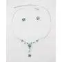 Faship Gorgeous Rhinestone Crystal Floral Necklace Earrings Set Faship Gorgeous Rhinestone Crystal Floral Necklace Earrings Set