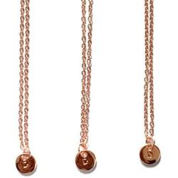 Xunjie Alphabet Necklace 14K Gold Necklace for Women