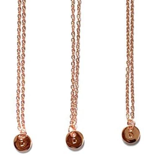 Xunjie Alphabet Necklace 14K Gold Necklace for Women