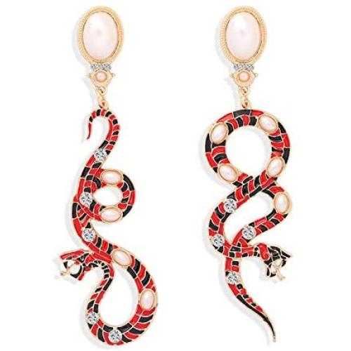 ALoveSoul Gold Snake Earrings for Women - Vintage Earrings Studs Dangle Earrings Snake Costume Jewelry Egyptian Earrings for Girls