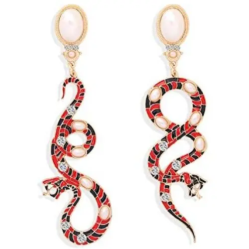ALoveSoul Gold Snake Earrings for Women - Vintage Earrings Studs Dangle Earrings Snake Costume Jewelry Egyptian Earrings for Girls ALoveSoul Gold Snake Earrings for Women - Vintage Earrings Studs Dangle Earrings Snake Costume Jewelry Egyptian Earrings for Girls