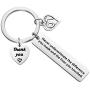 AKTAP Occupational Therapist Gift Occupational Therapy Keychain Never Underestimate The Difference You Made and The Lives You Touched OT Assistant Appreciation Gift  