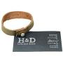 Soft Leather Bracelet with rustic clasp (8-inch wristband) Handmade by Hide & Drink :: Bourbon Brown