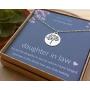 EFYTAL Daughter In Law Gifts, Sterling Silver Tree of Life Necklace, Wedding Jewelry Gift from Mother In Law
