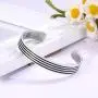 LUSSO Stainless Steel Magnetic Therapy Energy Cuff Bangle Engraving Geometric Pattern Health Care Amulet Bracelets for Women Men LUSSO Stainless Steel Magnetic Therapy Energy Cuff Bangle Engraving Geometric Pattern Health Care Amulet Bracelets for Women Men