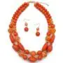 Shineland 2 Layer Jelly Colored Acrylic Handmade Statement Strand Chunky Beaded Fashion Jewelry Shineland 2 Layer Jelly Colored Acrylic Handmade Statement Strand Chunky Beaded Fashion Jewelry
