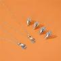 Geometirc Hand Palm Necklace Earrings Dangle Lucky Fatima Human Hand Earrings Necklace for Women Girls Jewelry Gift Funny