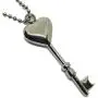 Cremation Jewelry for Ashes Key to My Heart Urn Necklaces Stainless Steel Pendant for Men and Women Dog Cat Funeral Day. Keepsake for Loved One