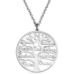 AILIN Personalized Jewelry-Custom Family Tree Necklace-Actual Handmade Jewelry-Personalized Name Necklace-Gift-Bridesmaid Gift-Unique Jewelry