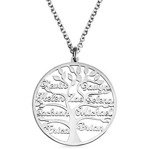 AILIN Personalized Jewelry-Custom Family Tree Necklace-Actual Handmade Jewelry-Personalized Name Necklace-Gift-Bridesmaid Gift-Unique Jewelry AILIN Personalized Jewelry-Custom Family Tree Necklace-Actual Handmade Jewelry-Personalized Name Necklace-Gift-Bridesmaid Gift-Unique Jewelry