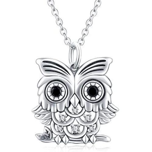 Waysles Butterfly/Dog/Owl/Panda/Sloth/Snake/Sea Turtle/Unicorn Necklace Sterling Silver Necklace Jewelry Gifts for Her Women Girls Mom Girlfriend