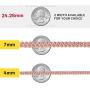ChainsHouse Miami Cuban Link Necklace 4mm/5mm/7mm/10mm/13.5mm Wide Stainless Steel/18K Gold Plated Curb Chains for Men Women, 18''-30'', Send Gift Box