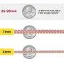 ChainsHouse Miami Cuban Link Necklace 4mm/5mm/7mm/10mm/13.5mm Wide Stainless Steel/18K Gold Plated Curb Chains for Men Women, 18''-30'', Send Gift Box
