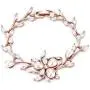 EVER FAITH Marquise CZ Simulated Pearl Bridal Flower Leaf Filigree Necklace Earrings Bracelet Set EVER FAITH Marquise CZ Simulated Pearl Bridal Flower Leaf Filigree Necklace Earrings Bracelet Set