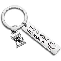 MAOFAED Baker Gift Life is What You Bake It Baking Gift Culinary Student Gifts Culinary School Graduation Gift Bake Lover Gift