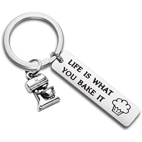 MAOFAED Baker Gift Life is What You Bake It Baking Gift Culinary Student Gifts Culinary School Graduation Gift Bake Lover Gift