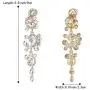 BriLove Womens Bohemian Boho Wedding Bridal Crystal Floral Vine Chandelier Hollow Clip-On Dangle Earrings BriLove Womens Bohemian Boho Wedding Bridal Crystal Floral Vine Chandelier Hollow Clip-On Dangle Earrings