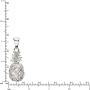 Sterling Silver Pineapple Pendant with 18'' Box Chain