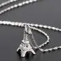 GemsChest Sterling Silver Eiffel Tower Pendant Necklace Paris Jewelry for Women with 18'' Silver Chain GemsChest Sterling Silver Eiffel Tower Pendant Necklace Paris Jewelry for Women with 18'' Silver Chain