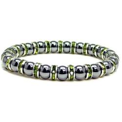 Accents Kingdom Magnetic Bracelet Womens Tuchi Simulated Pearl Hematite Magnetic Therapy Bracelet, 7.5''