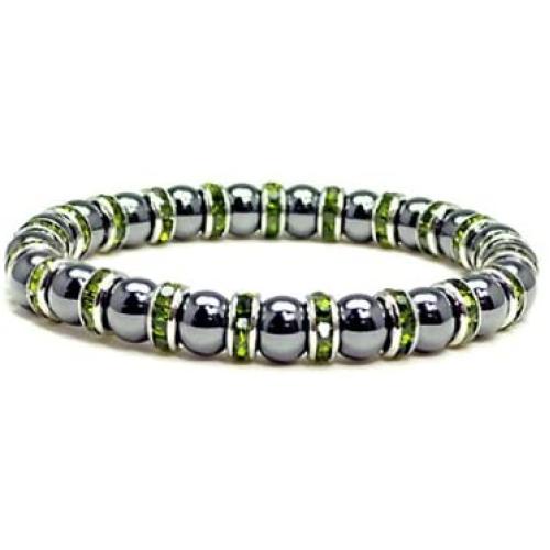 Accents Kingdom Magnetic Bracelet Womens Tuchi Simulated Pearl Hematite Magnetic Therapy Bracelet, 7.5''