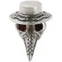 KOGOGO Gothic Plague Doctor Necklace Dr.Beak Bird Skull Pendant Mens Costume Prop