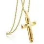 Udalyn Stainless Steel Cross Necklace for Men Women Silver Gold Chain Cross Pendant Necklace Simple Jewelry Gifts, 28 Inches Chain Udalyn Stainless Steel Cross Necklace for Men Women Silver Gold Chain Cross Pendant Necklace Simple Jewelry Gifts, 28 Inches Chain