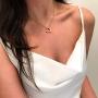 Altitude Boutique Open Heart Necklace for Women Floating Heart Necklace Hypoallergenic Simple Heart Necklace for Girls I Love You Necklace (Gold, Rose Gold, Silver)