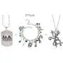 3 Pack Stranger Things Themed Charms Bracelet + Pendant Necklaces Eleven Demogorgon