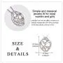 LUHE 925 Sterling Silver Mother and Child Love Heart Pendant Necklace Jewelry Gifts for Grandmother Mom Daughter Wife LUHE 925 Sterling Silver Mother and Child Love Heart Pendant Necklace Jewelry Gifts for Grandmother Mom Daughter Wife