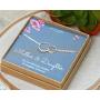 EFYTAL Mother Daughter Bracelet - Sterling Silver two interlocking infinity circles, Mothers Day Jewelry Gift