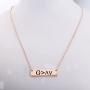 KUIYAI God is Greater Than The Highs and Lows Bar Necklace Religious Jewelry