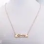 KUIYAI God is Greater Than The Highs and Lows Bar Necklace Religious Jewelry