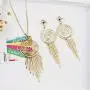 Elegant Tassel Rhinestone Dangle Hoop Earrings Necklace Golden circle Shape Tassel Dangle Earrings Necklace Set for Women Girls Friendship Anniversary Valentines Day Exquisite Jewelry Set Elegant Tassel Rhinestone Dangle Hoop Earrings Necklace Golden circle Shape Tassel Dangle Earrings Necklace Set for Women Girls Friendship Anniversary Valentines Day Exquisite Jewelry Set
